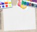 Working on a small table without losing pieces - scrapbooking and junk journal supplies